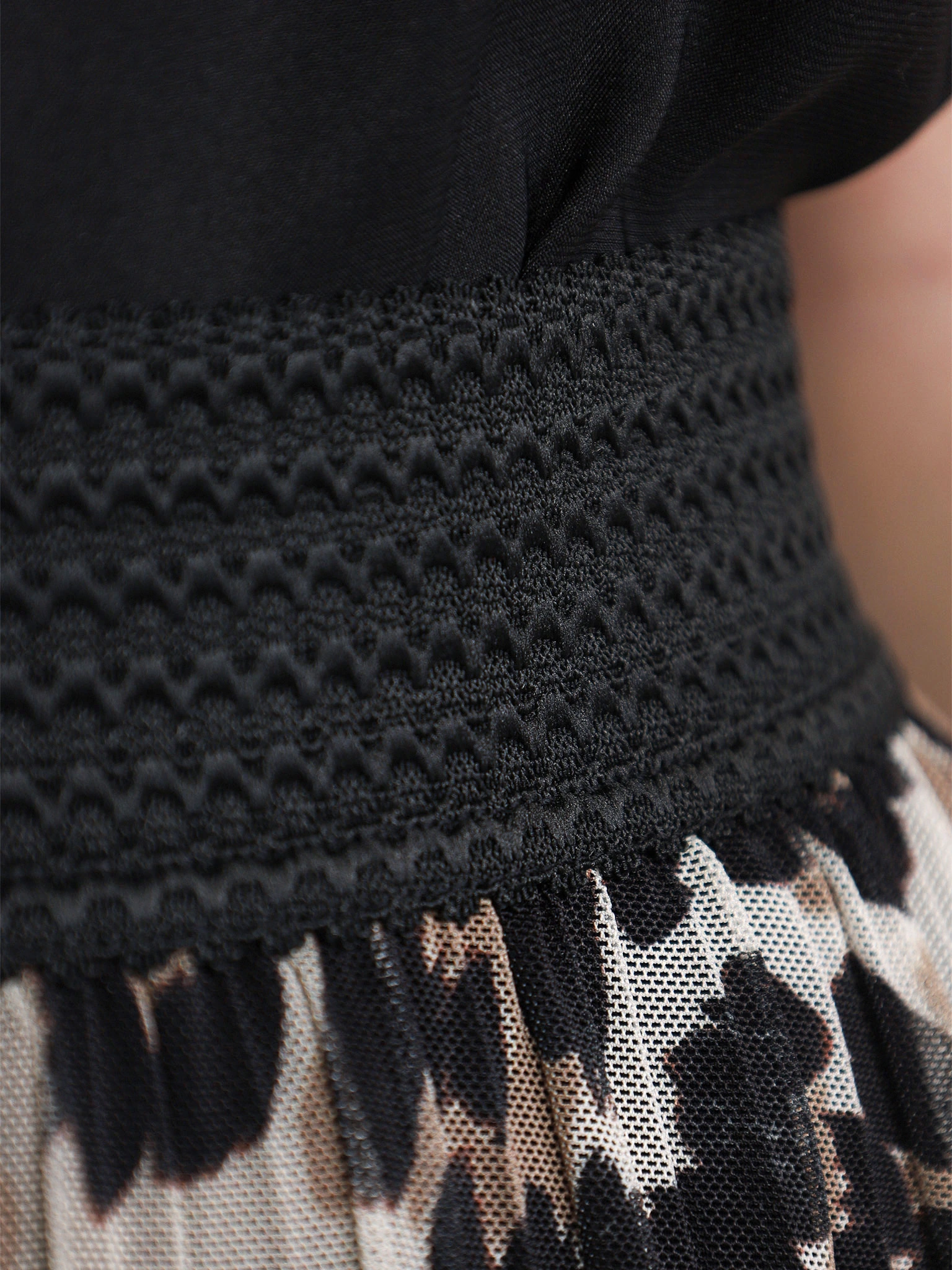 Юбка с леопардовым принтом на подкладке